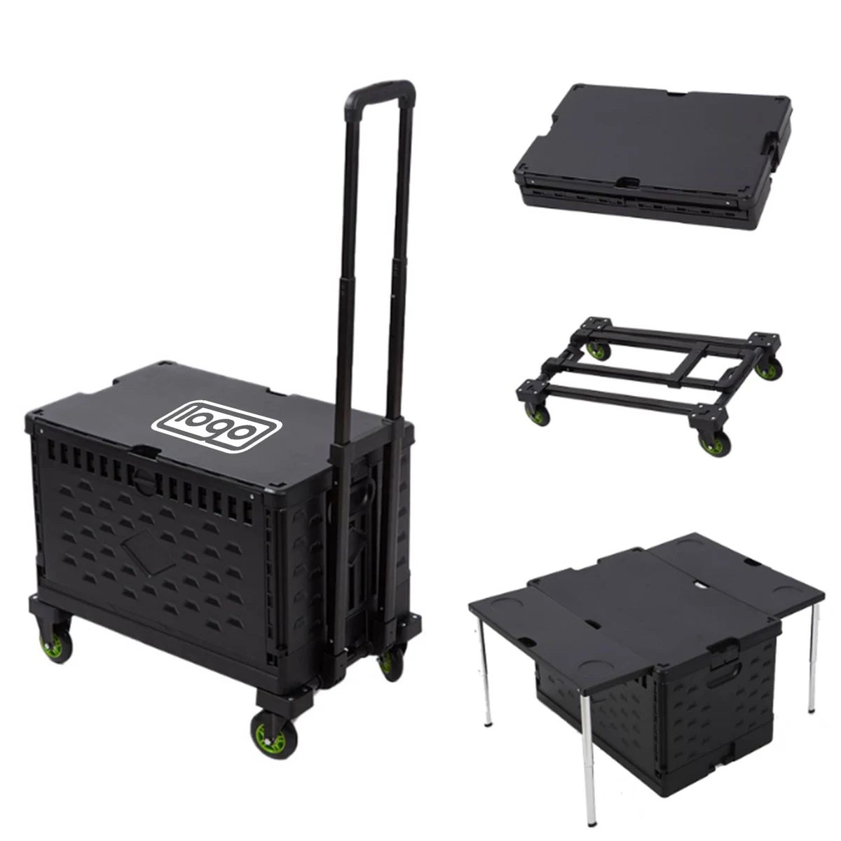 Multifunctional Storage Folding Shopping Cart-Trolley 1