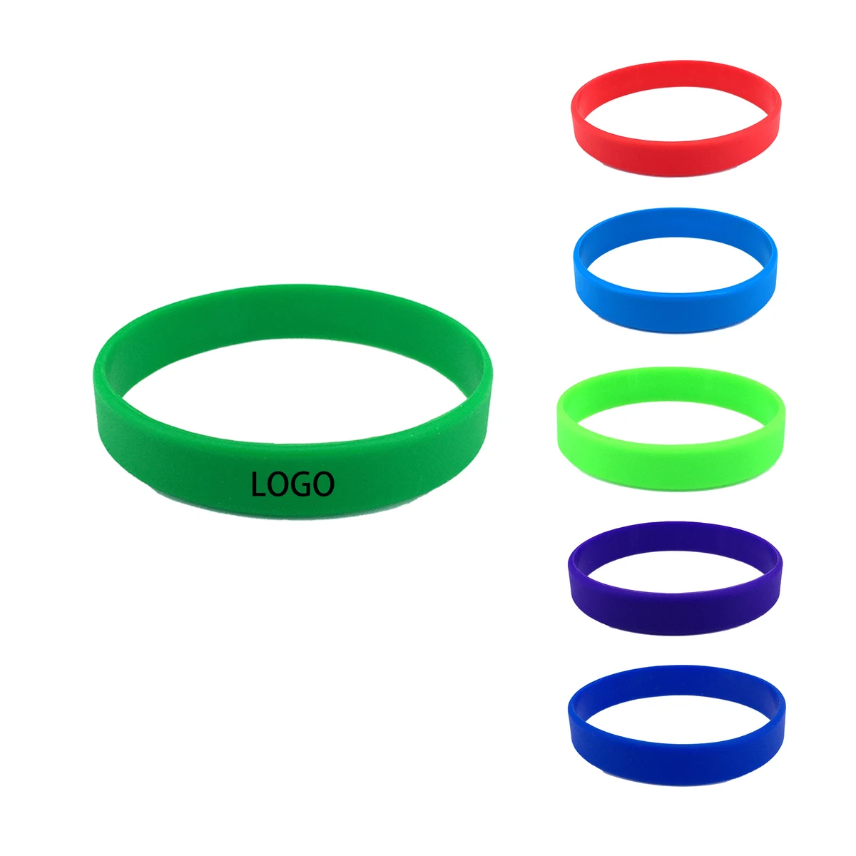 Minimalist Silicone Wristband Customizable Logo Art 1