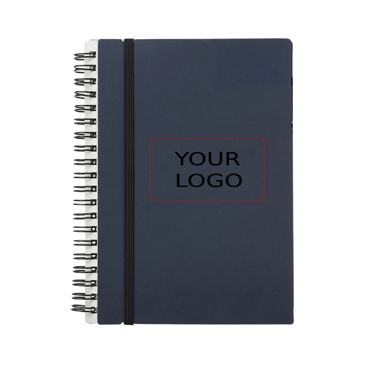Elastic Closure Recycled Spiral Notebook 1