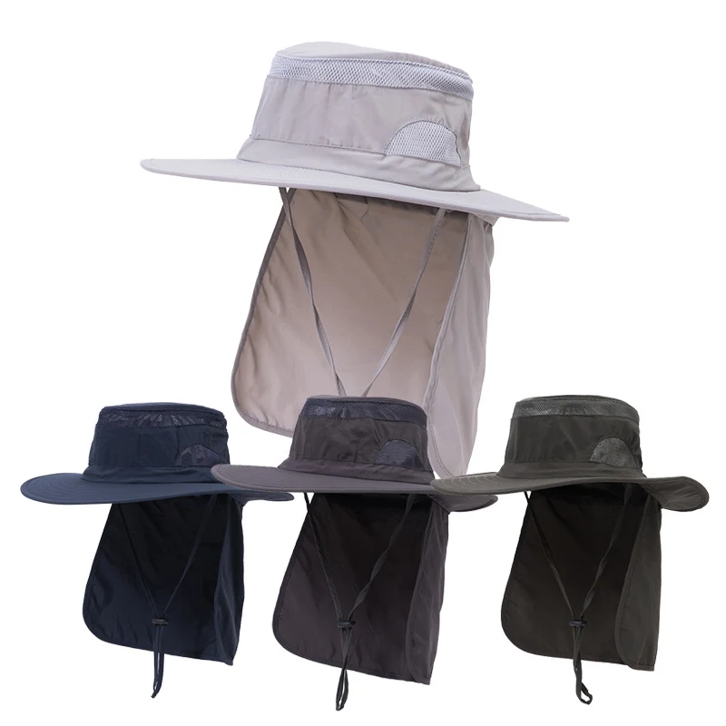 Sun Bucket Hat UV Protection Boonie Cap with Neck Flap 1