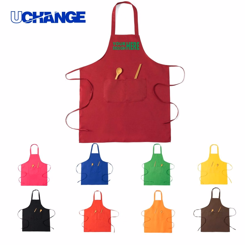 Sleeveless Neck Apron Protective Wear