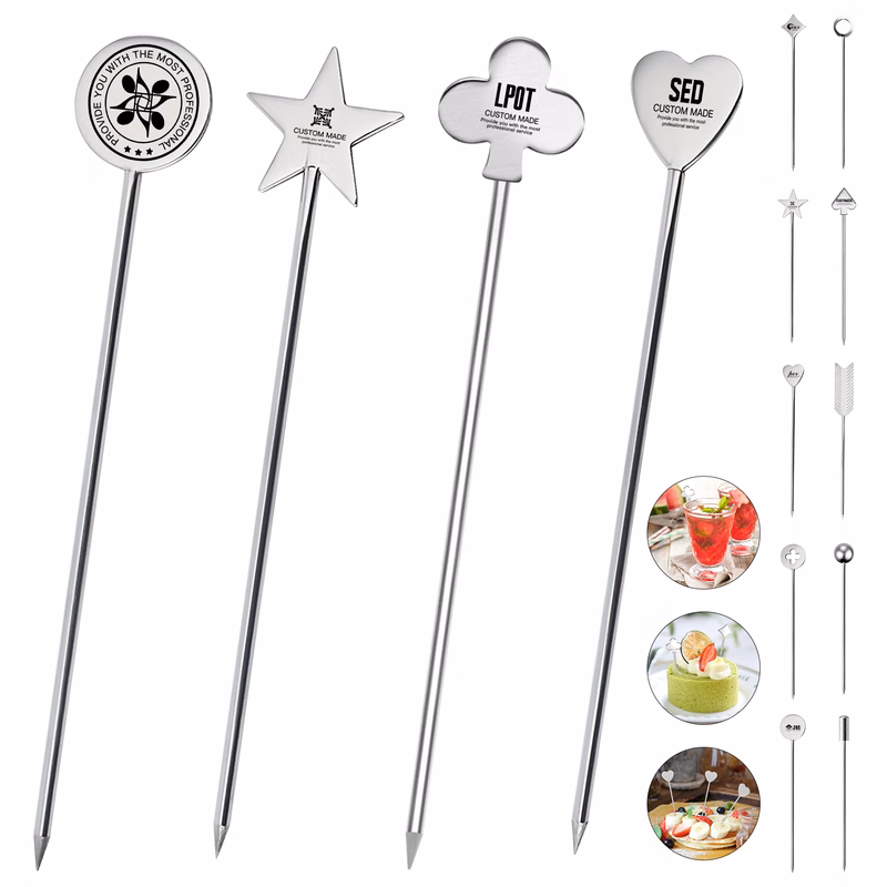 4.7'' Stainless Steel Cocktail stirrer With Pointed Tip