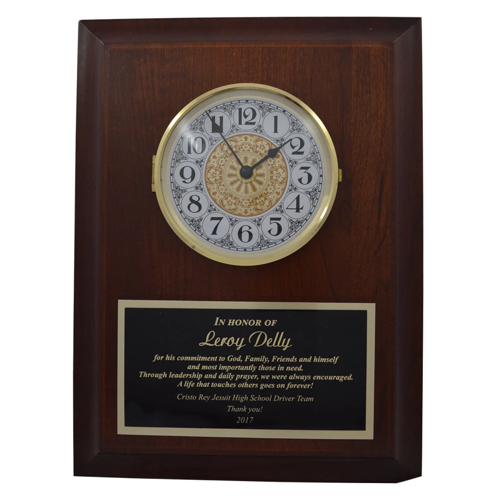 Raised Panel Solid Cherry, With Clock Face 1