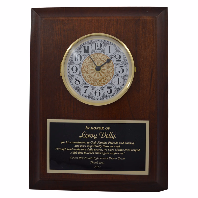 Raised Panel Solid Cherry, With Clock Face