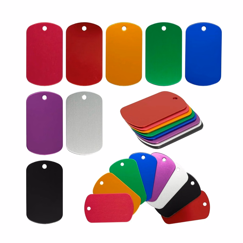 Aluminum Rectangle Blank Tags