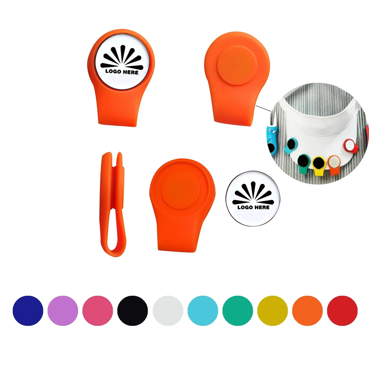 Golf Silicone Cap Clip Can Be Customized With Logo 1