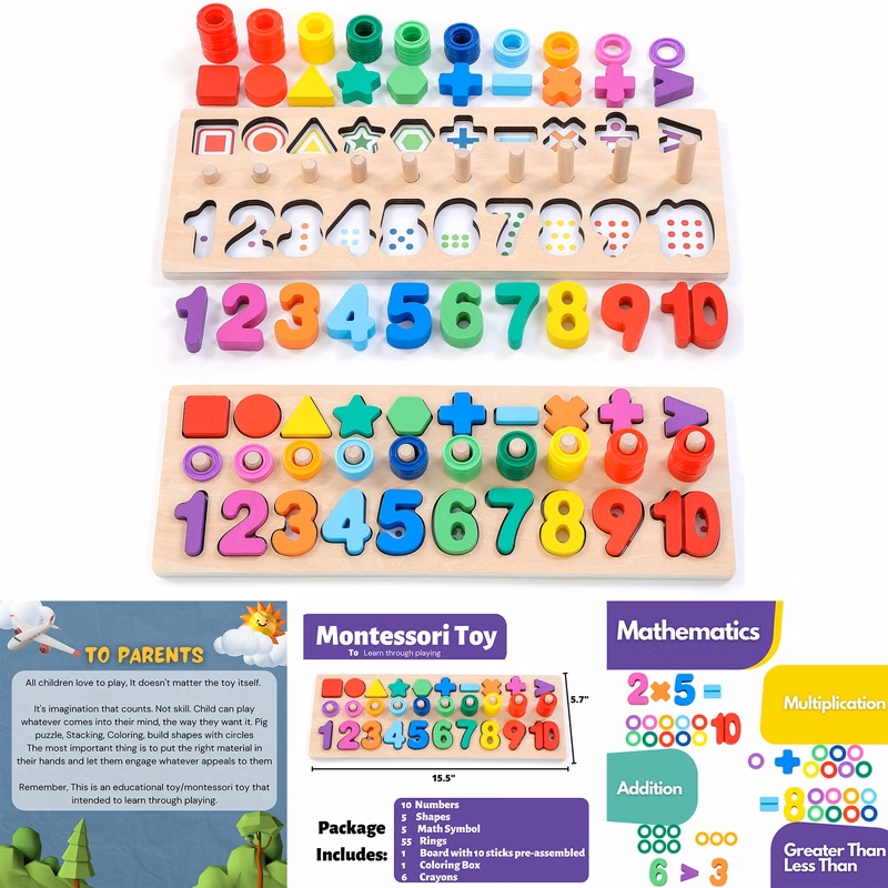 Wooden Montessori Toys for Kids