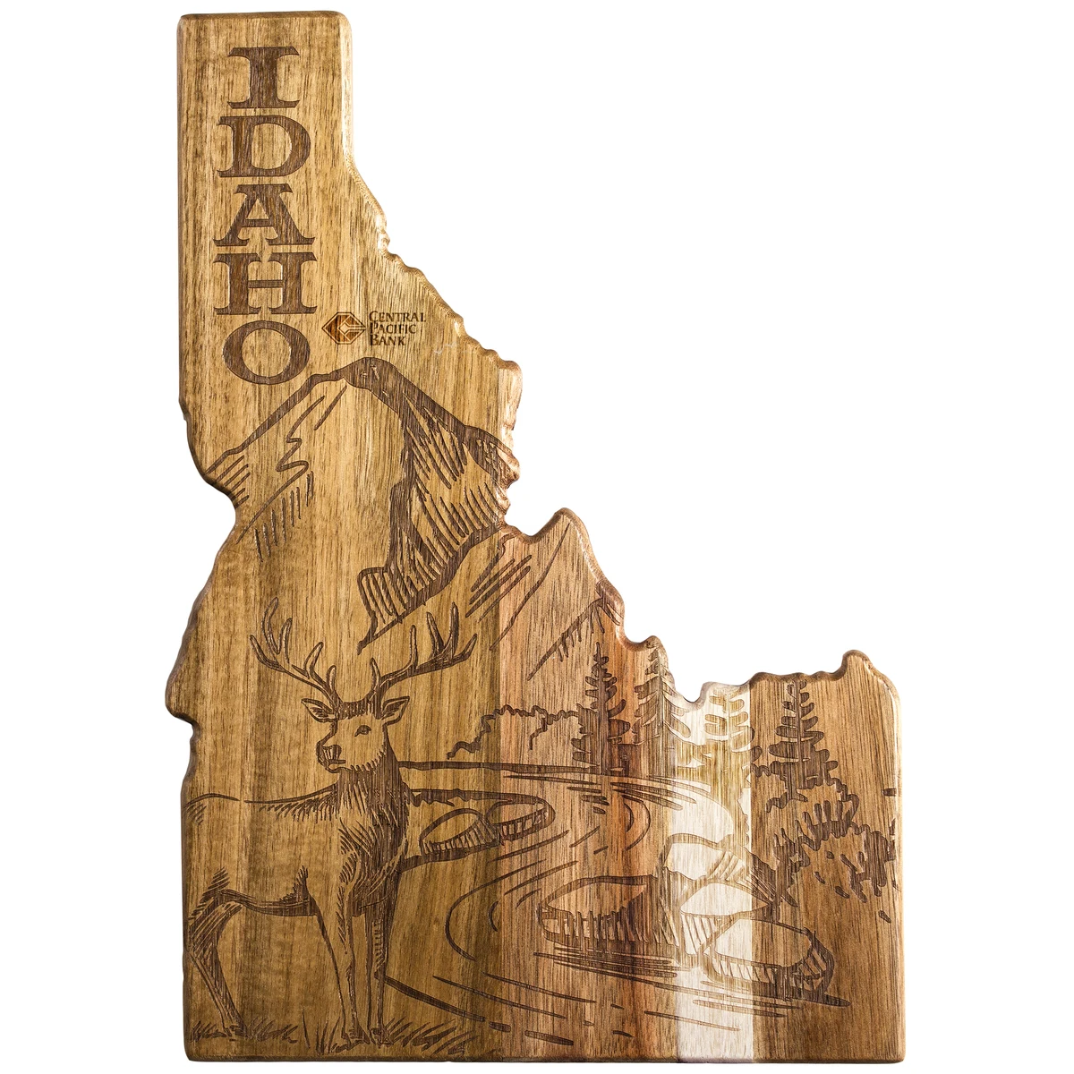 Rock & Branch® Origins Series Idaho State Shaped Cutting and Serving Board 1