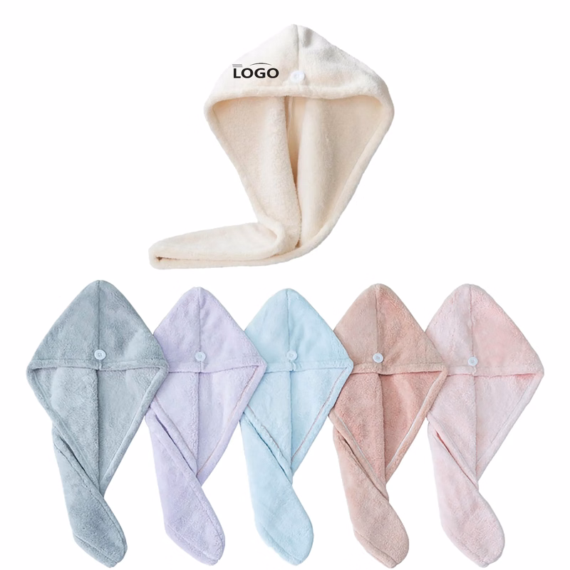 Coral Fleece Dry Hair Hat MOQ 100PCS