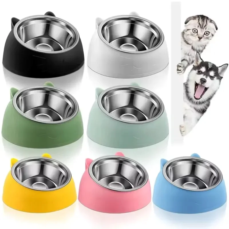 Stainless Steel Cat Ear Pet Bowl 1