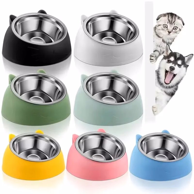 Stainless Steel Cat Ear Pet Bowl