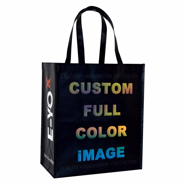 RPET Reusable Tote Bag 14"W x 16"H x 8" Gusset