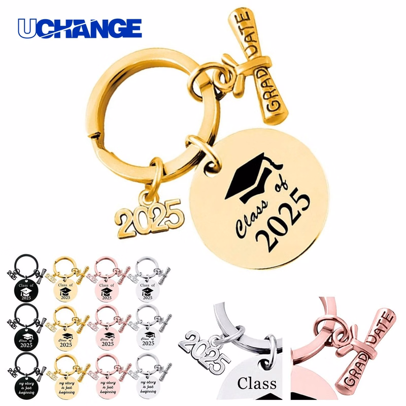 Stainless Alumni Memory Keychain Keepsake for Graduates