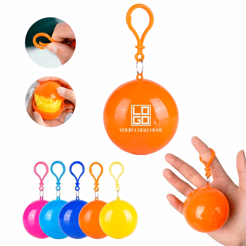 Keychain Raincoat Ball