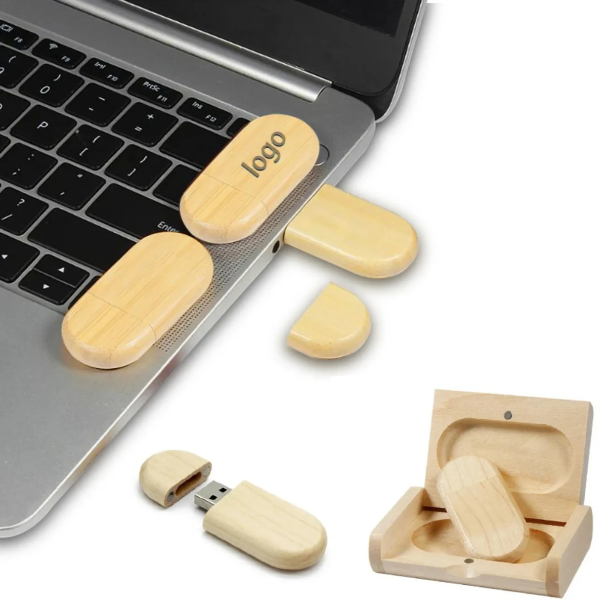 32 GB Wooden USB Flash Drive 1