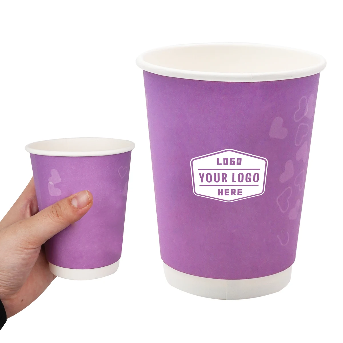 Full Color 12oz. Double Wall Insulated Coffee Paper Cups 1