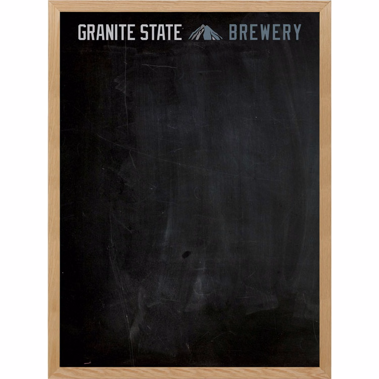 Oak Frame Wall Chalkboard - 36"w x 48"h