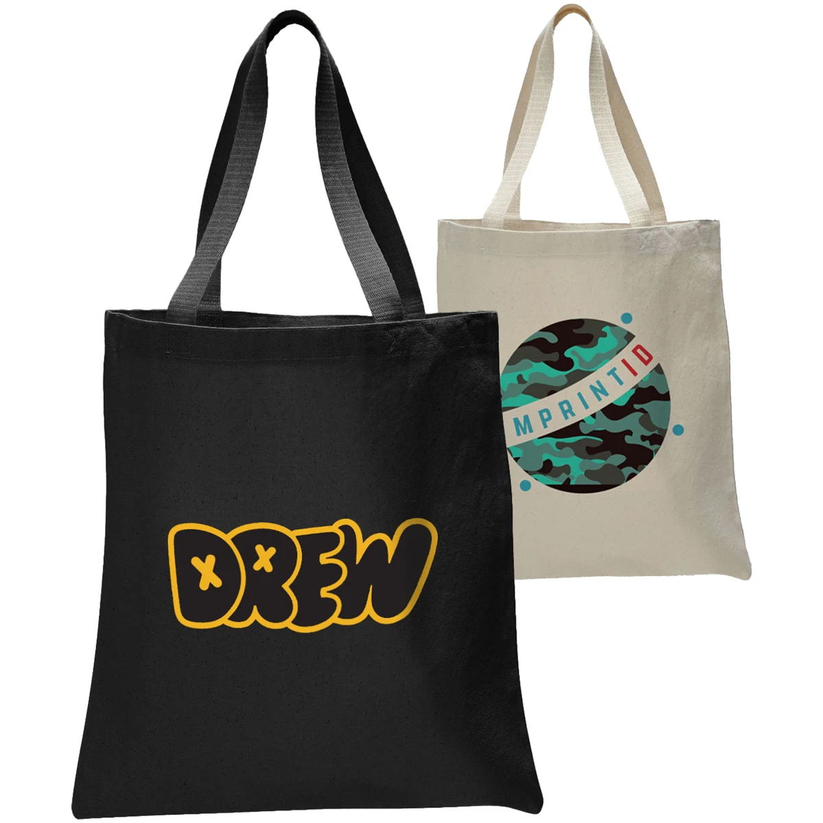 Heavyweight Cotton Canvas Tote Bag W/ Zipper 12 Oz Heavy Duty Bags (15"X16"), custom tote bag with logo imprint 1