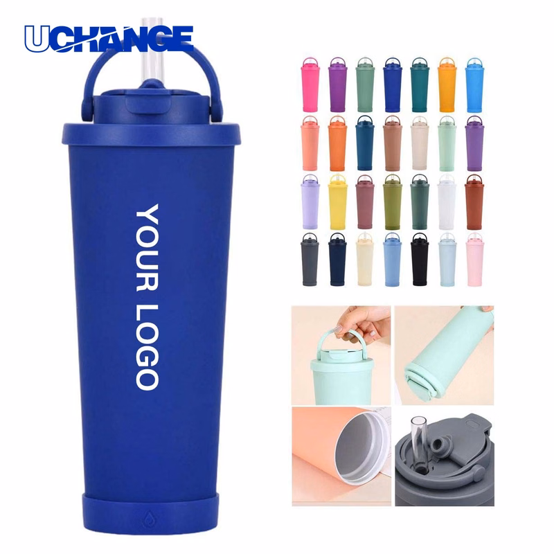Vacuum Insulated Milk Tea Cup Drinkware with Handle