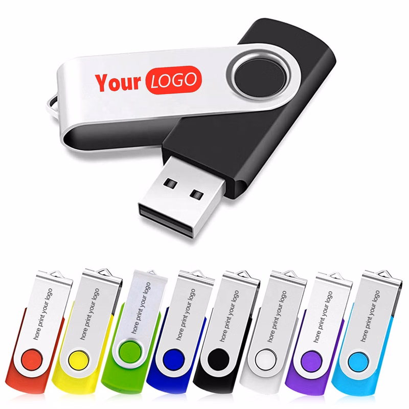 8GB Plastic And Metal Swivel USB Stick