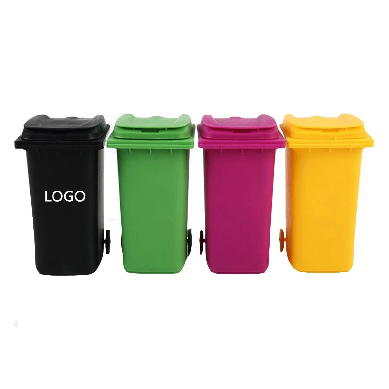 Mini Trash Can Desktop Pen Holder 1