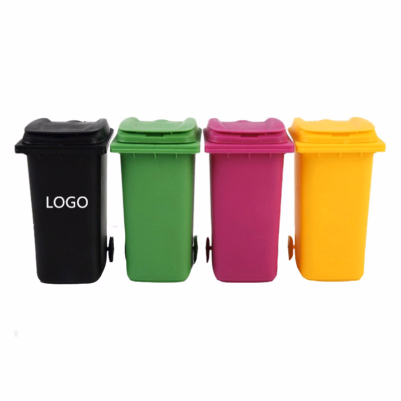 Mini Trash Can Desktop Pen Holder