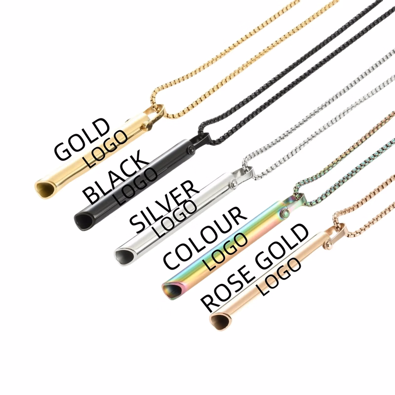 180ml Titanium Steel Whistle Necklace