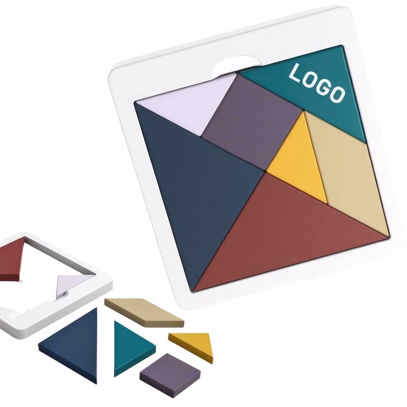 Brain Teaser Puzzles Block Wooden Tangram for All Ages