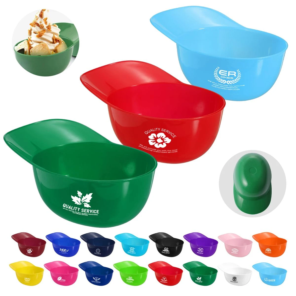 240ML Baseball Helmet Ice Cream Bowl 1
