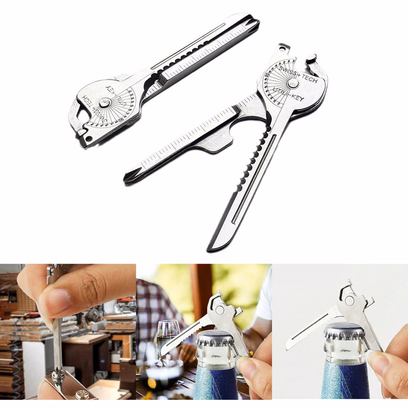 Multifunction Bottle Opener Screwdriver Keychain