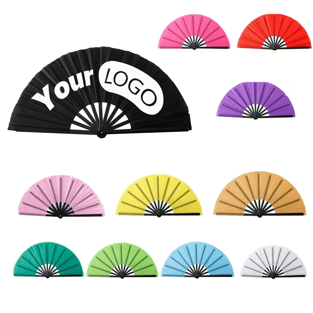 Folding Hand Taffeta Kung Fu Fan 1