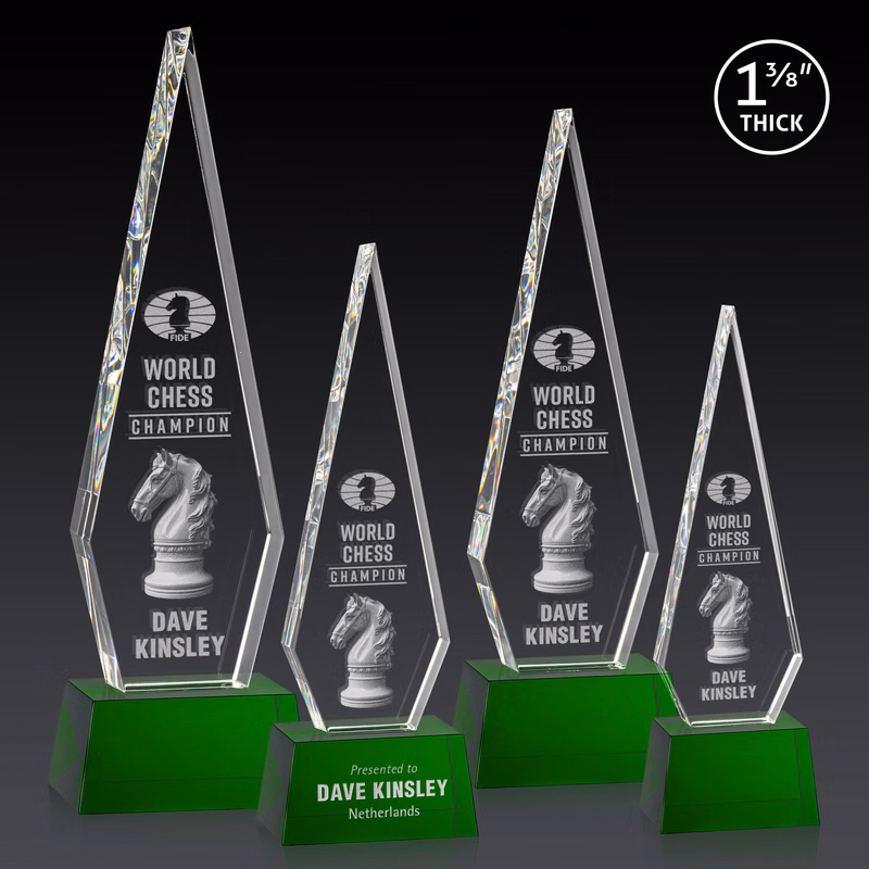 Springfield 3D Award on Robson Base - Green