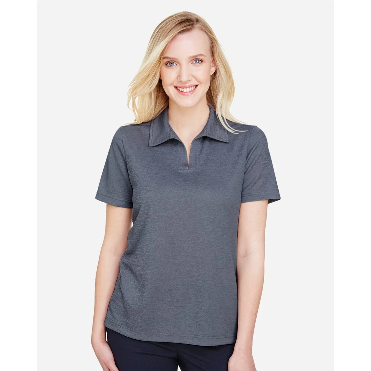 Women's CrownLux Performance® Address Melange Polo - DG22W 1
