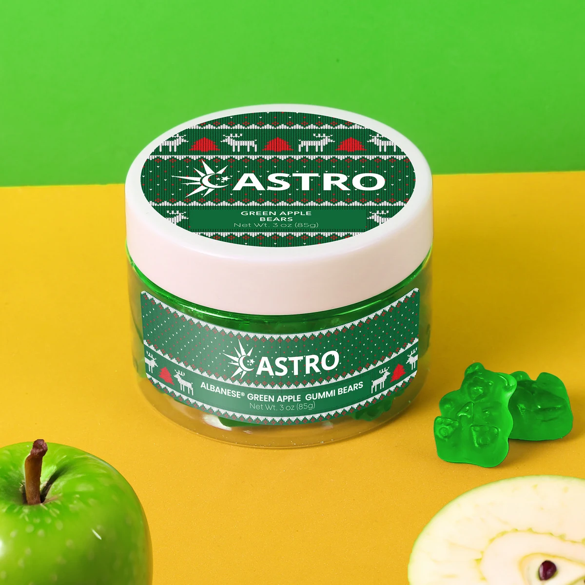Albanese® Green Apple Gummi Bears: Small Jar 1