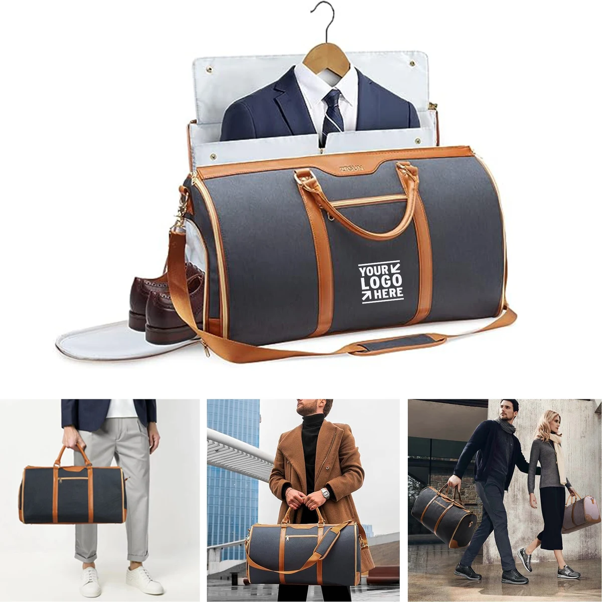 3 in 1 Hanging Suitcase Suit Weekender Carry On Garment Travel Bag 1