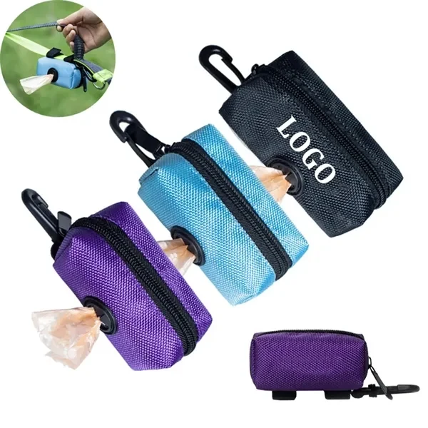 Custom Durable Oxford Dog Waste Bag Holder Dispenser With Storage — Pet Giveaway 1