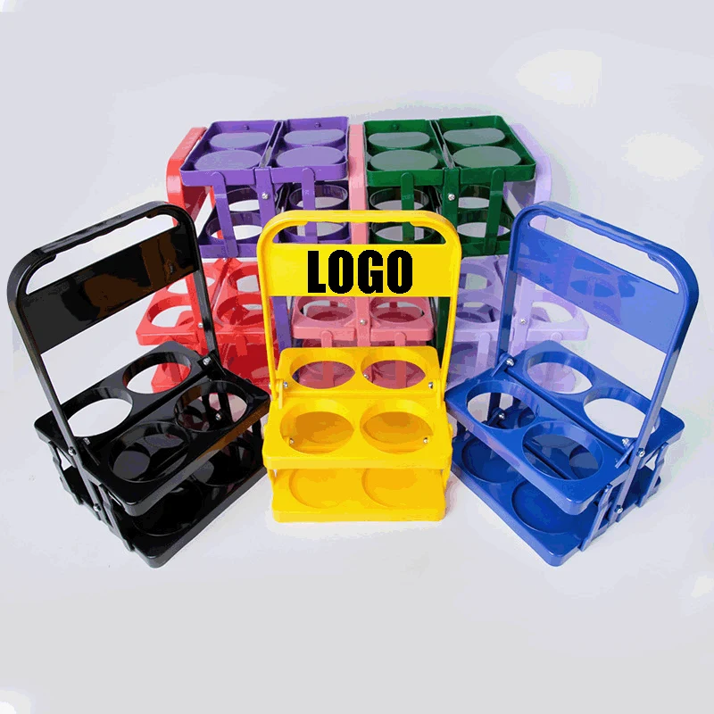 Portable Drink Carrier/Reusable Blue Beer Bottle Coffee Cup Holder 1