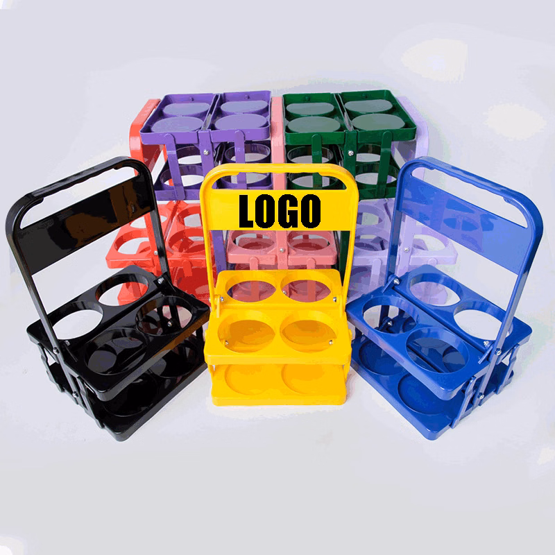 Portable Drink Carrier/Reusable Blue Beer Bottle Coffee Cup Holder