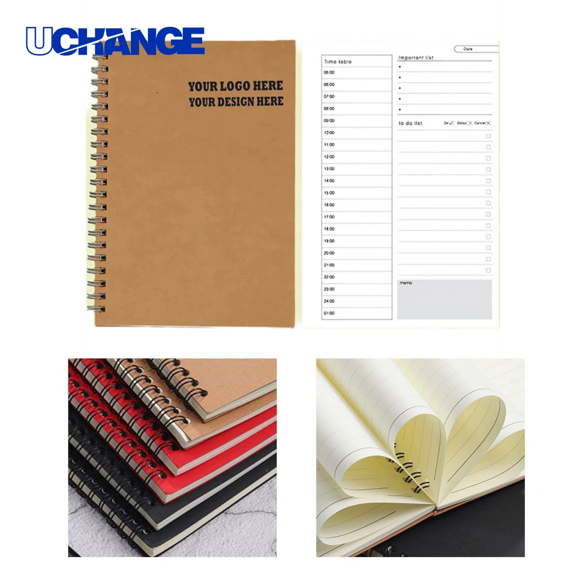 Stylish Kraft To-Do List Notebook for Desk 1