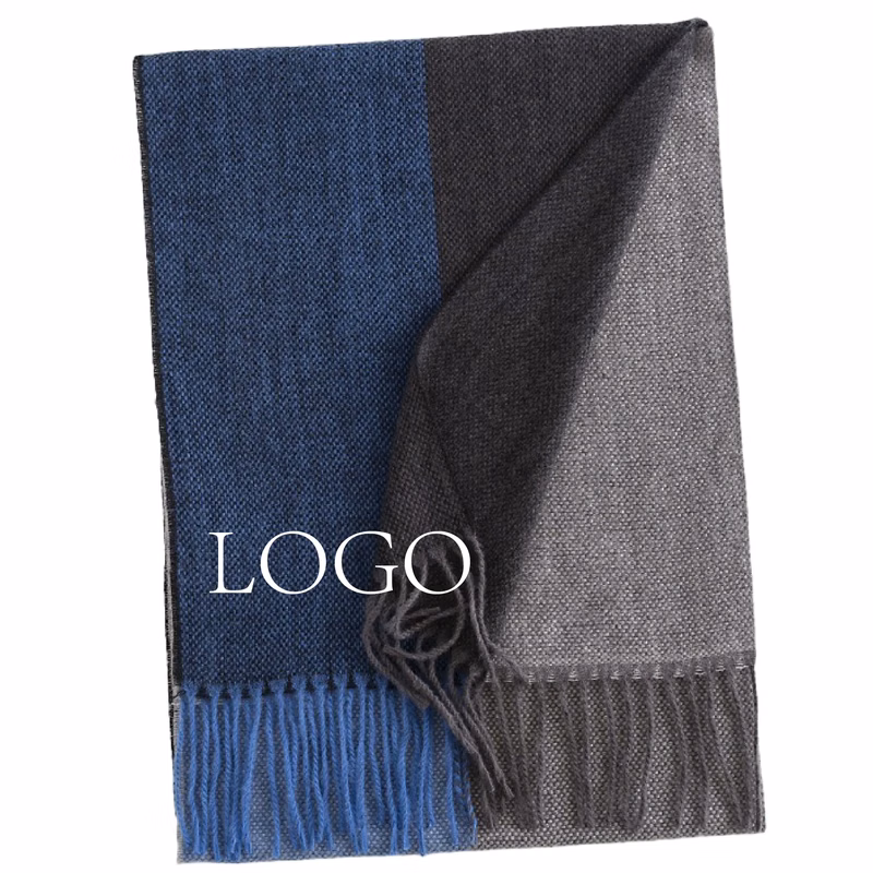 Men's Cashmere Scarf In Winter Plaid Color Matching