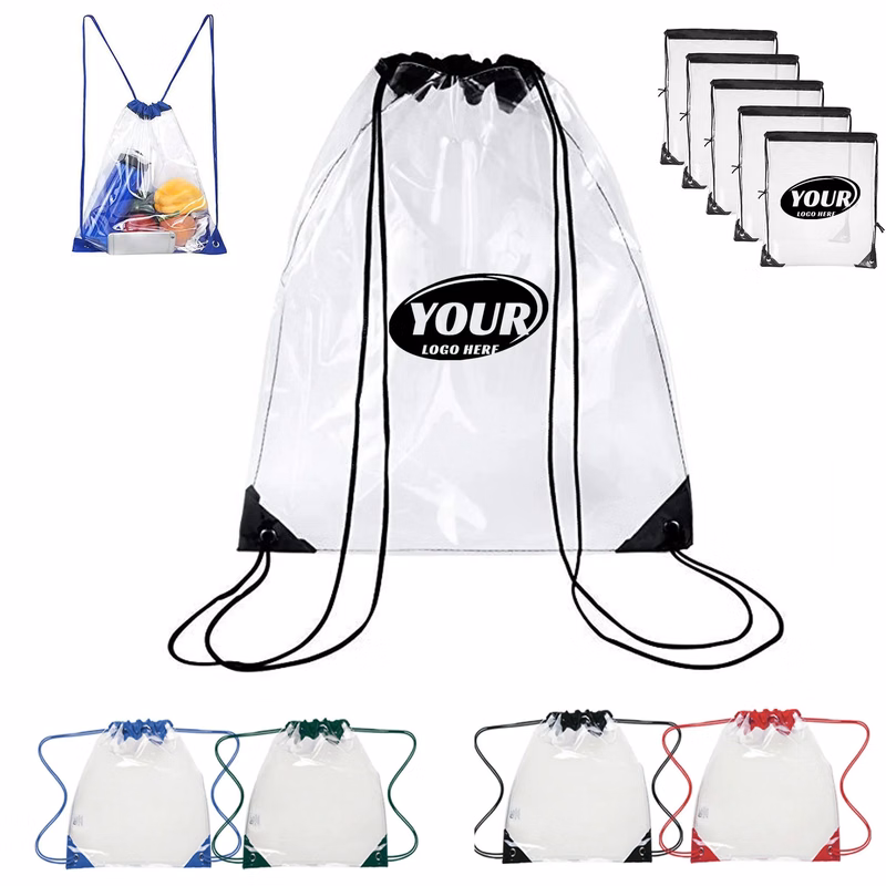 Clear Pvc Drawstring Backpack