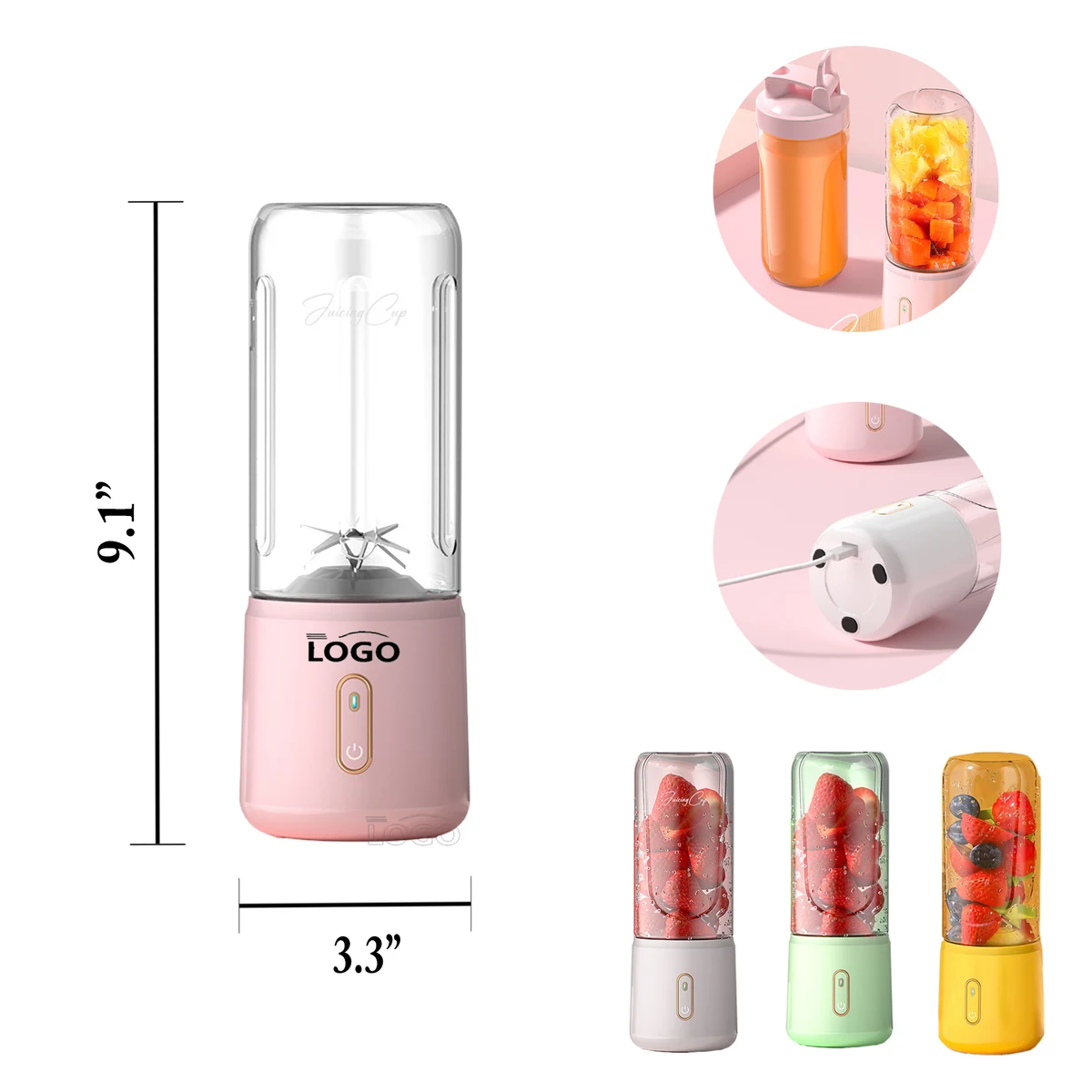 MOQ50 Portable Outdoor Blender With Ice Crushing Function 1