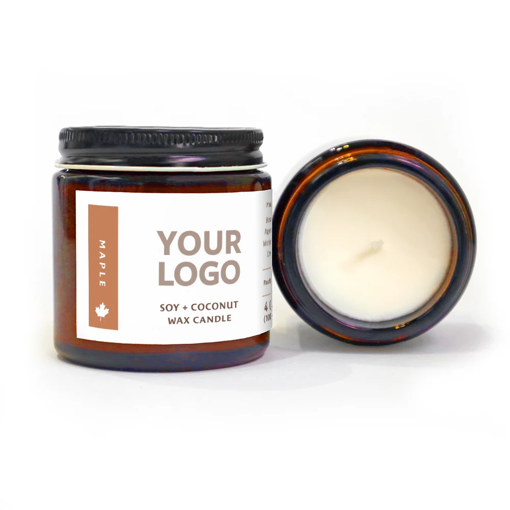 4 oz Hand-Poured Maple Candles 1