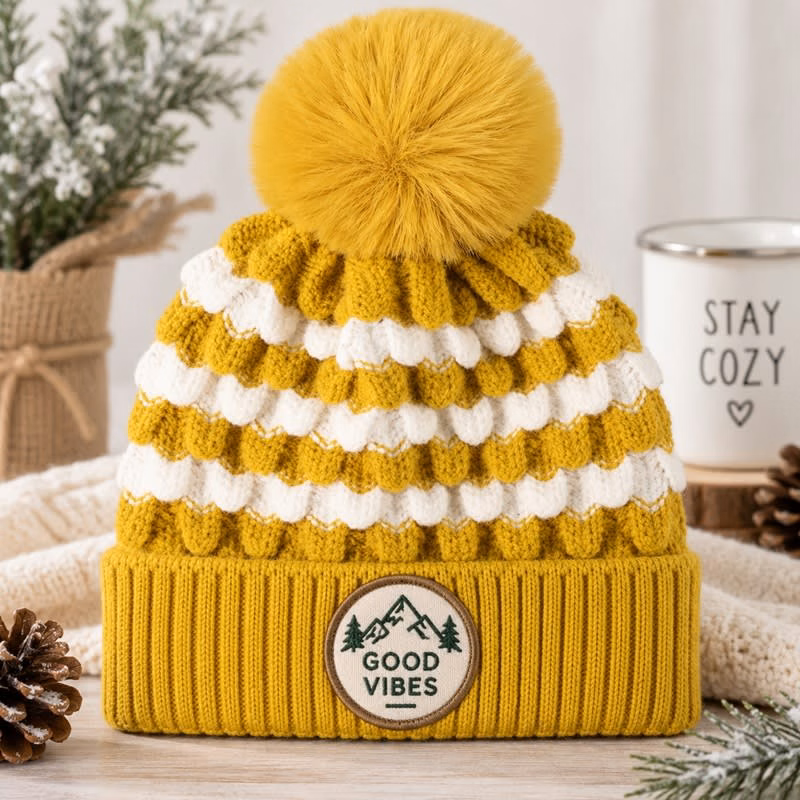 Bauble Sunday Angora Yarn Beanies