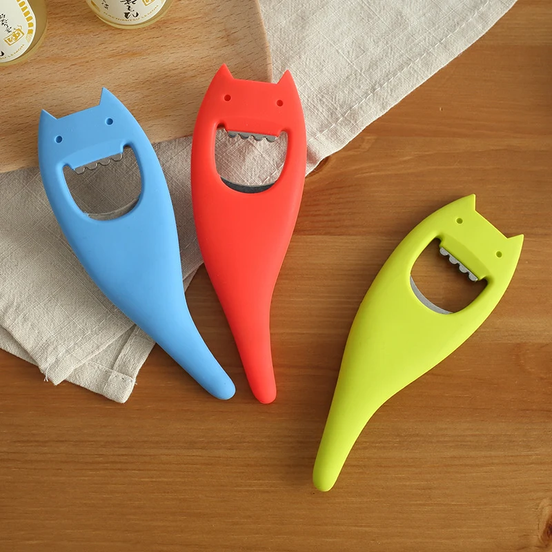 Silicone Stainless Steel Refrigerator Sticker Bottle Opener 1