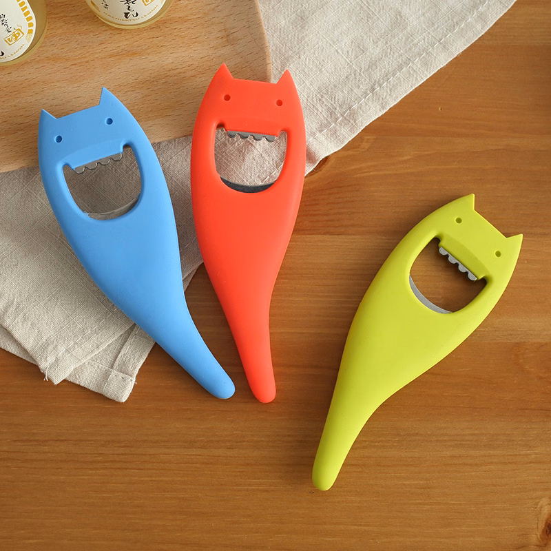 Silicone Stainless Steel Refrigerator Sticker Bottle Opener