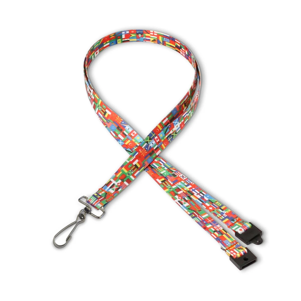 3/8" Digitally Sublimated Lanyard w/ Sew on Breakaway 1