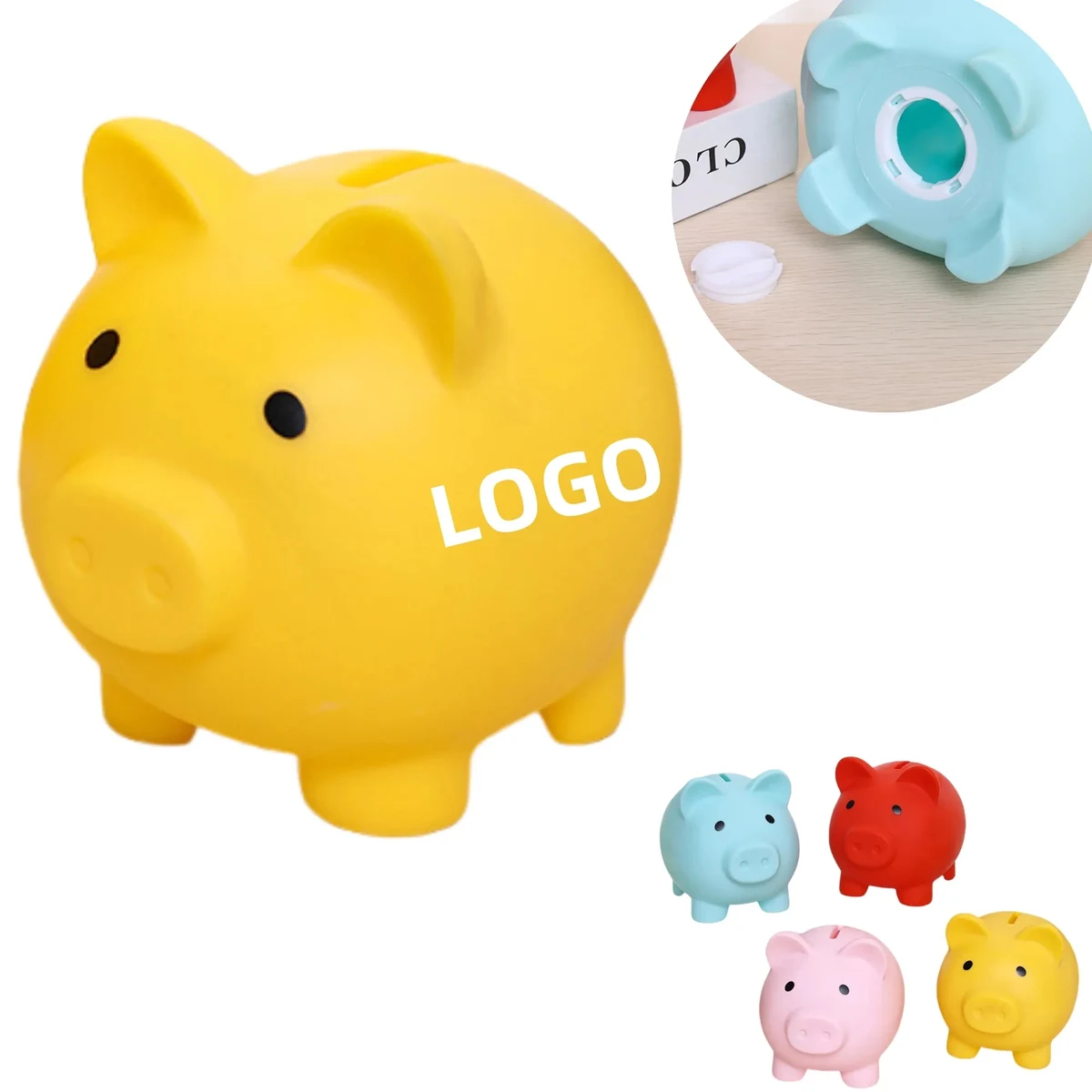 Classic Small Piggy Coin Bank Unbreakable 1