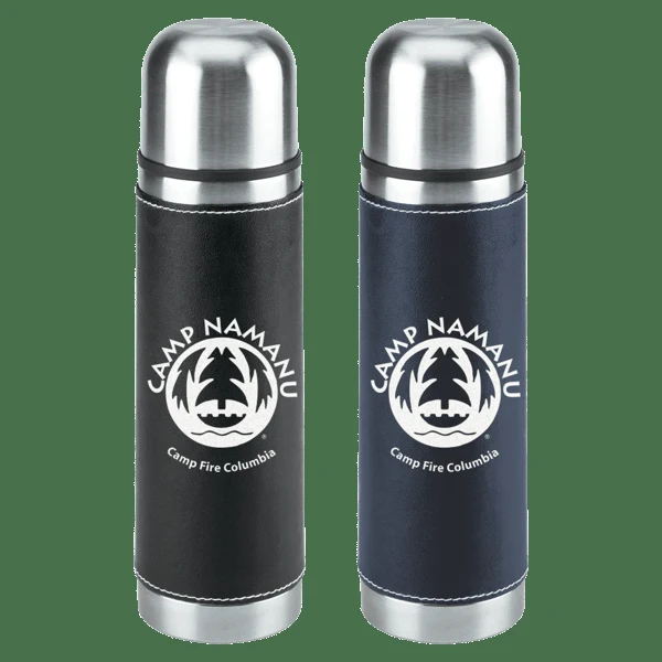 Leatherette Vacuum Bottle - 16 Oz. 1