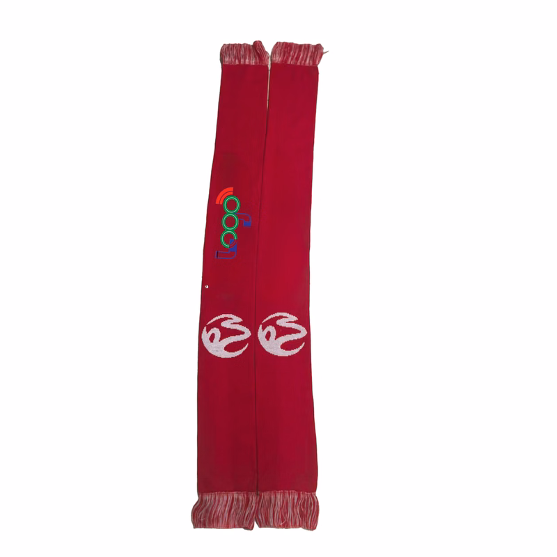 Custom Jacquard Fringe Scarf For Winter Promotion